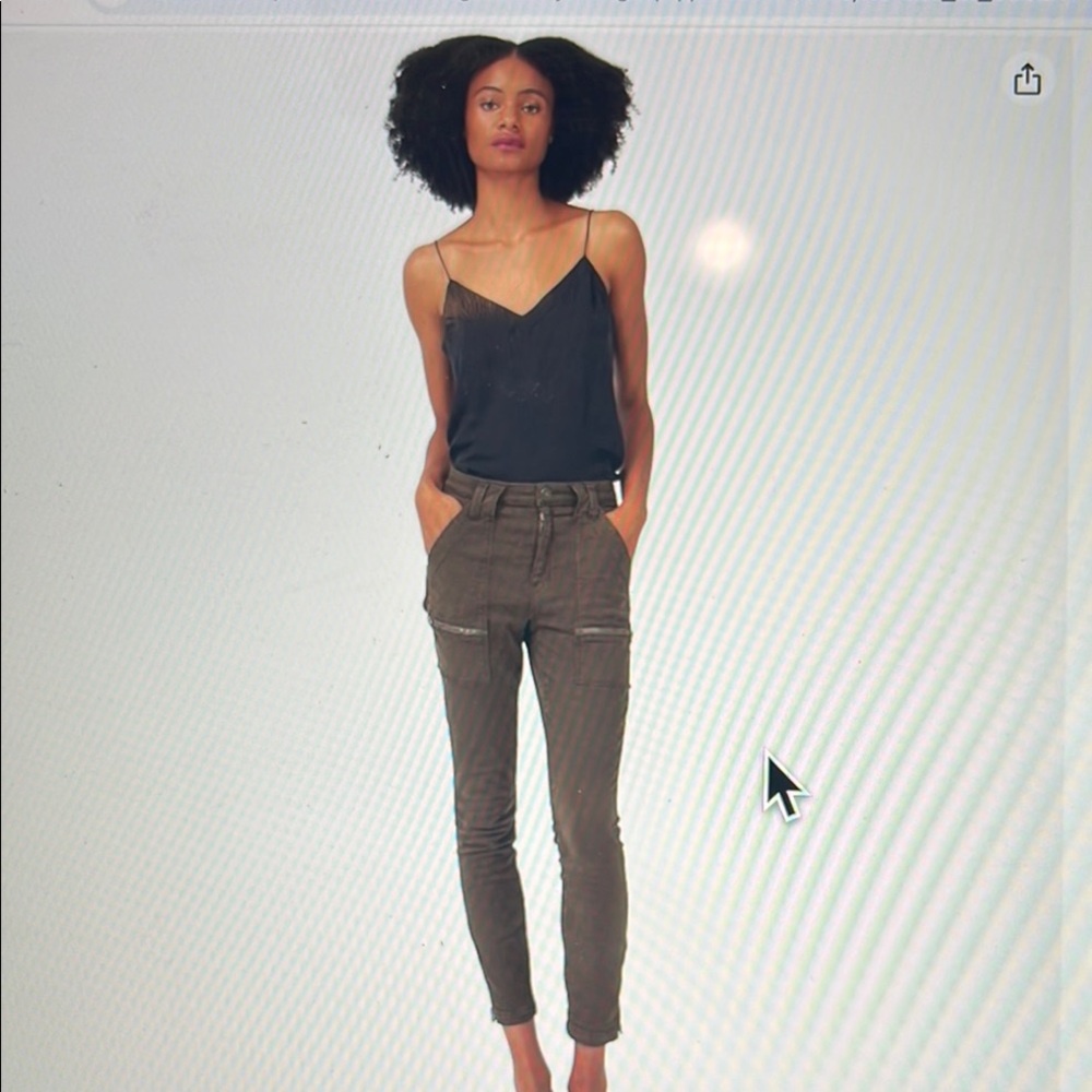 NWOT. JOIE Women’s Park Skinny Pants. SZ 25. Color Fatique.